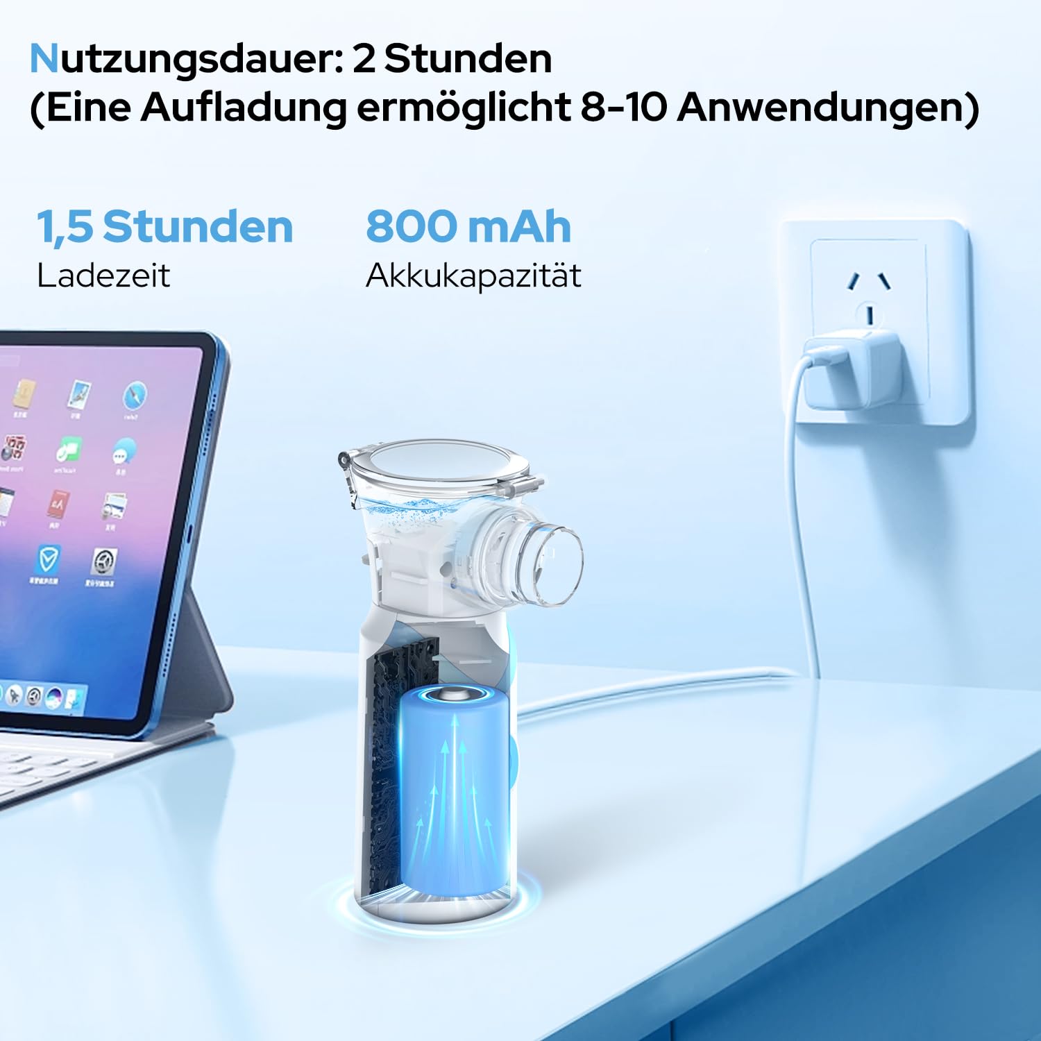 larair-tragbarer-inhalator-vernebler-blau-mit-masken-einstellbar image 4