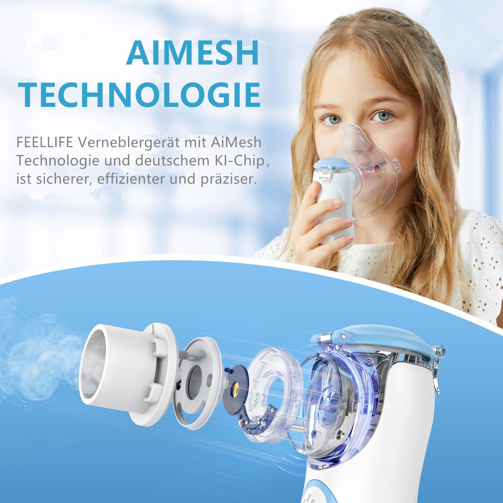 feellife-air-kids-tragbarer-mesh-inhalator-vernebler-leise-kabellos image 2