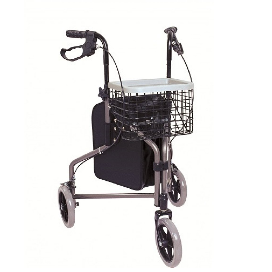 antar-dreirad-rollator-at51029-aluminium-mit-korb-und-tablett image 1