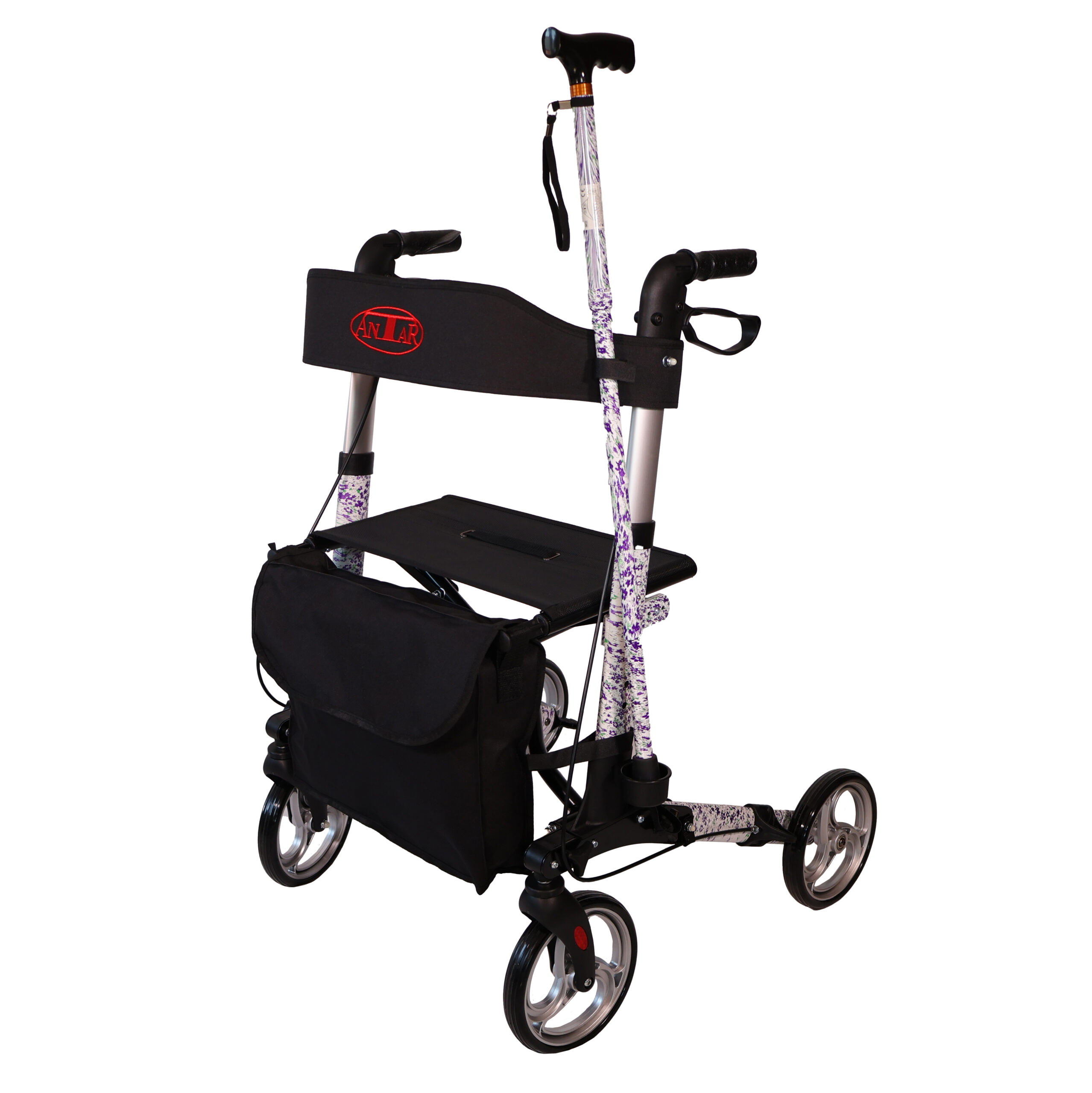 antar-at51006c-aluminium-rollator-4-rad-mit-sitz-und-tasche image 1