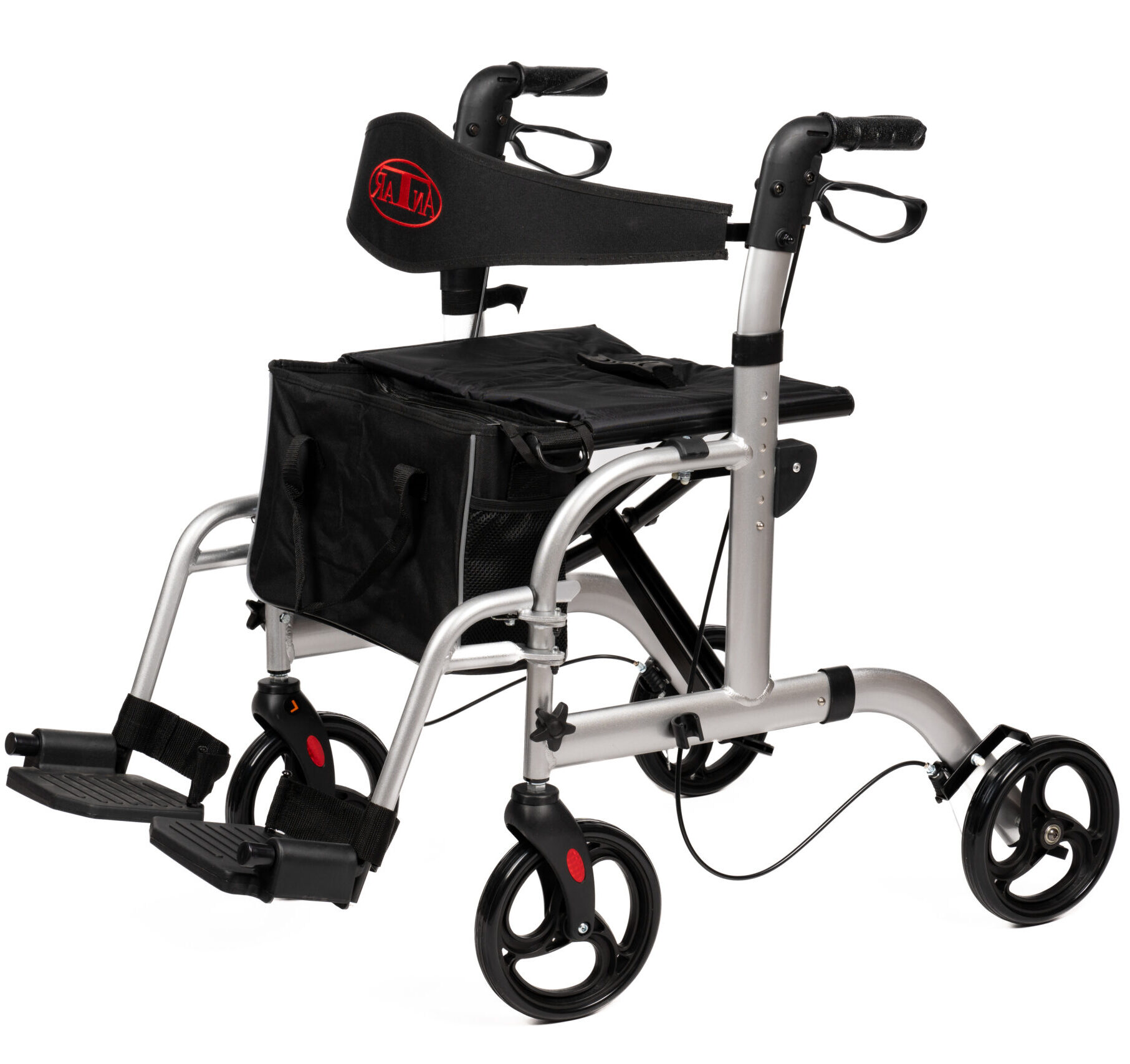 antar-at51005-alu-rollator-vierrad-mit-sitz-und-r-ckenlehne image 1
