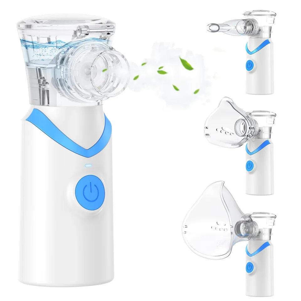 larair-inhalationsger-t-tragbar-leise-blau-mit-masken image 1