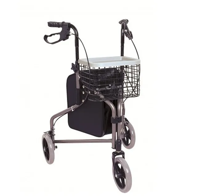 antar-dreirad-rollator-at51029-aluminium-mit-korb-und-tablett image 1