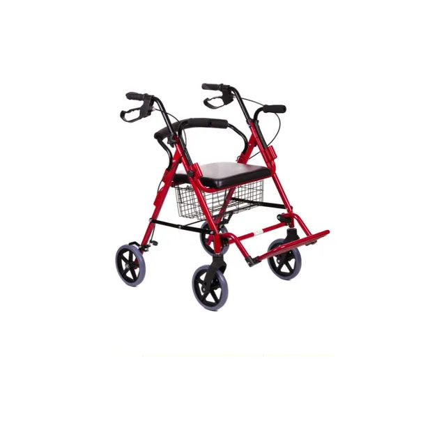 antar-rollator-at51018-vierr-drig-mit-korb-und-sitz image 1