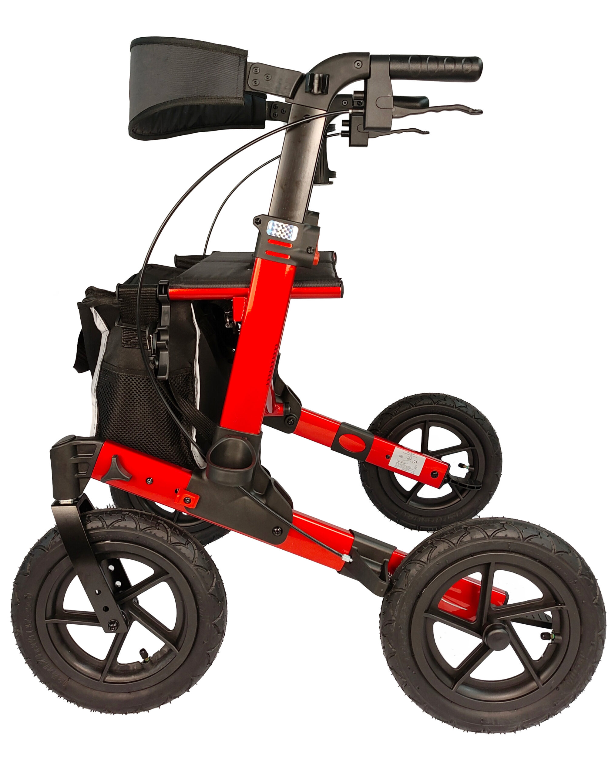 antar-at51045-rollator-mit-luftreifen-gehwagen-mit-tasche image 4