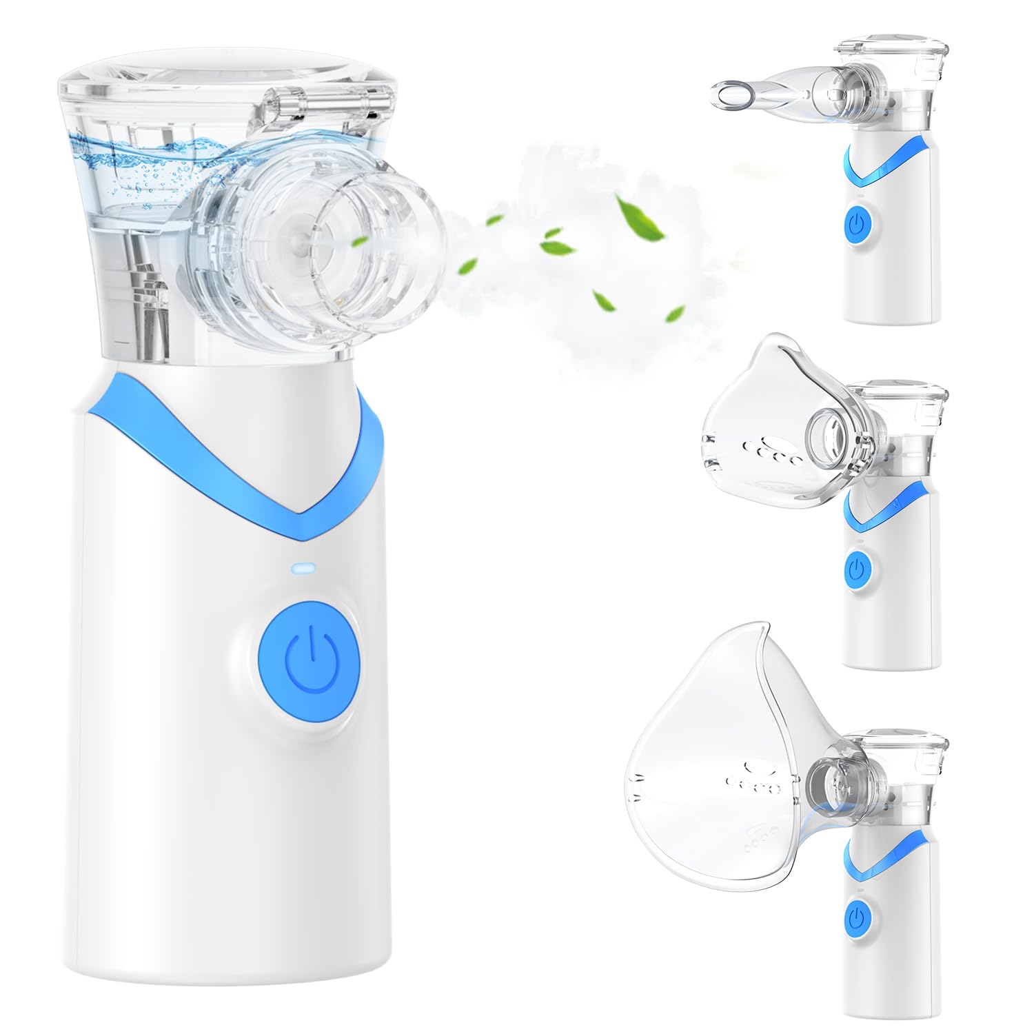 larair-inhalationsger-t-tragbar-leise-blau-mit-masken image 1